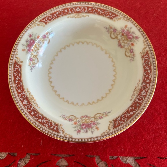 Noritake Mystery #36 pattern Berry Bowls - set of 2, Dessert, Fruit bowl, floral - Picture 5 of 13